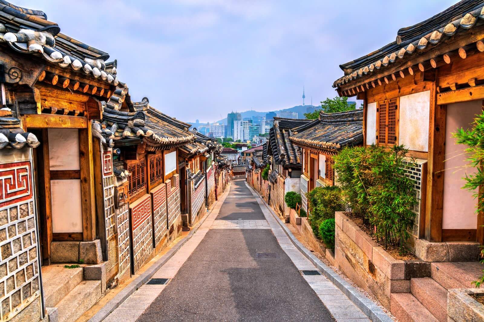 Bukchon Hanok Village and its traditional Korean houses
